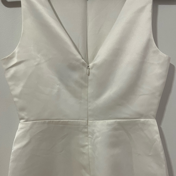 NWT Reformation Zenni Satin Dress Ivory - Picture 8 of 11